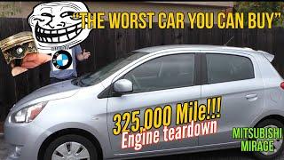 524000km Mitsubishi Mirage engine teardown