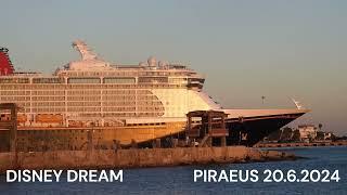 DISNEY DREAM departure from Piraeus Port