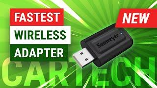 Fastest Wireless 2-in-1 Adapter in 2024  Sunweyer Wireless CarPlay & Android Auto Dongle Review