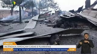 Cidades na Grécia são esvaziadas por causa de incêndio