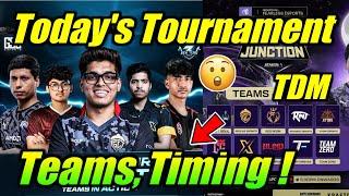 3 New Todays Tournament Details  Teams Timing  Soul Godl TX...