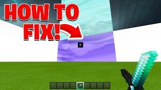 How to fix the MCPE texture pack glitch Crosshair & sky fix  Minecraft PE Win10 Xbox PS4