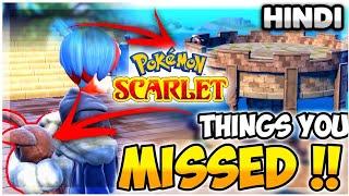 26 THINGS YOU *MISSED*   Pokemon Scarlet And Violet  Hindi