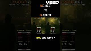 RX 7800 XT vs RX 7900 GRE - Which One Should You Buy in 2024  #gaming #4kgames #rtx #shorts