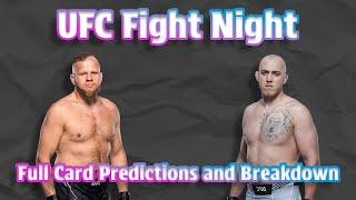 UFC Fight Night Tybura vs Spivac Full Card Predictions and Breakdown