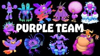 All Purple Monsters All Sounds & Animations  My Singing Monsters