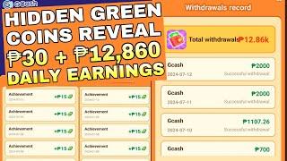 TIPS ₱30 DAILY EARNINGS HIDDEN GREEN COINS REVEAL + HOW TO EARN ₱12860 IN 1 WEEK FUNNY CASH APP
