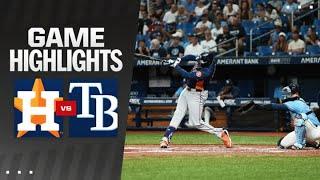 Astros vs. Rays Game Highlights 81224  MLB Highlights