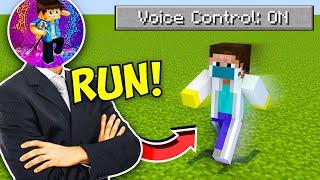 I Controlled Minecraft With My VOICE  Mcaddon