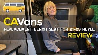 Canyon Adventure Vans Bench Seat Review for 21-23 Winnebago Revel- SOLID Upgrade