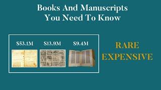 Most Rare And Expensive Books And Manuscripts You Need To Know TOP50