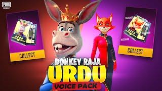 HOW TO GET URDU VOICE PACK  DONKEY RAJA VOICE PACK PUBG MOBILE  MISS FITNA VOICE PACK