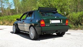 Lancia Delta HF Integrale Evoluzione Verde York Straight Pipe Exhaust Sound Intake Noise & More