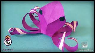 Paper Octopus - Crafting a paper Octopus - Simple steps to follow