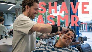 Oddly Satisfying Hot Towel Shave at JFH Barbers- Belfast N Ireland 