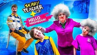 Family of villains Became parents Hello Neighbor and Scary teacher 3D