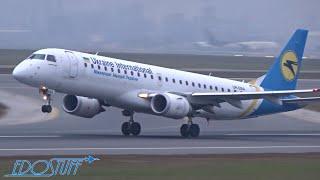 Ukraine International Airlines - Embraer 190STD UR-EMA Takeoff - Vienna Airport VIELOWW