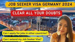 Job Seeker Visa Germany 2024 - get all your doubts cleared in one video