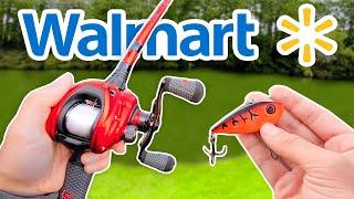 $100 Walmart Budget Fishing Challenge Rod Reel Lures