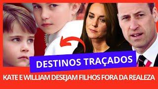 Kate Midlleton e William traçam destino de Charlotte e Louis fora  dos trabalhos da realeza