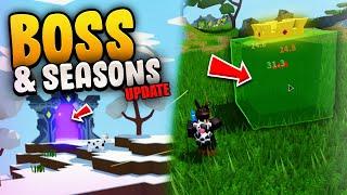 NEW* SLIME KING and SEASONS UPDATE in Roblox Islands Skyblock