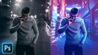 Transform Your Photos with CYBERPUNK Photoshop Effect Tutorial  Satisfied Official