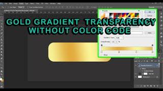 How to make gold gradient without color code in Photoshop  Gold gradient tool PHOTOSHOP