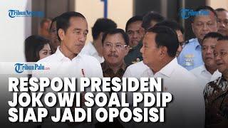 Respon Presiden Jokowi Soal Pernyataan PDIP Yang Siap Jadi Oposisi