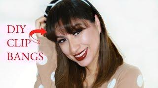 How To Make Clip In Bangs With Hair Extensions