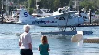 Salt Spring Air Beaver on Floats Taxiing in Ganges Harbour