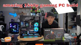 amazing 1440p gaming pc 5800X3D with gigabyte gaming oc rtx 4070 12gb