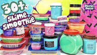 MIXING More Than 30 Jars of Slime In A Smoothie