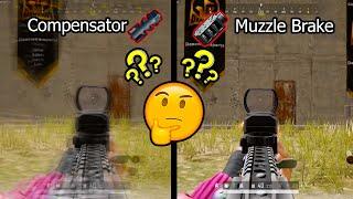 What is the best Muzzle for AR - Muzzle Brake VS Compensator #pubg #gaming