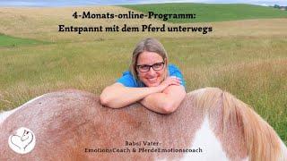 Online Programm Entspannt mit dem Pferd unterwegs - 4 Monatedie dein Pferdeleben positiv verändern