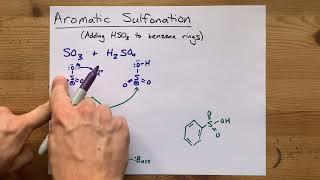 Aromatic Sulfonation Adding HSO3 to Benzene Rings Mechanism