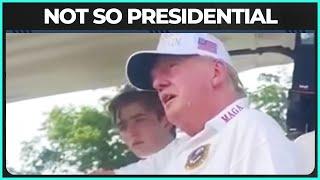 Trump Talks Smack From A Golf Cart