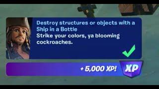 Fortnite - Destroy structures or objects with a Ship in a Bottle - location where to find