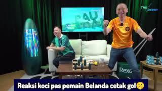 Reaksi kocak Coach Justin saat live reaction nonton match Belanda vs Prancis Euro 2024 #shorts