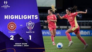 Thorns vs Santa Fe  202425 Concacaf W Champions Cup  Group Stage