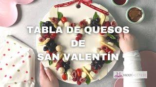 Tabla de quesos y fiambres en forma de corazón para San Valentín #sanvalentin #tabladequesos