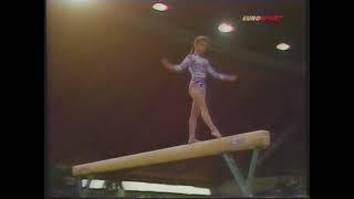Silvia Mitova BUL - European Cup 1991 - Balance Beam Final