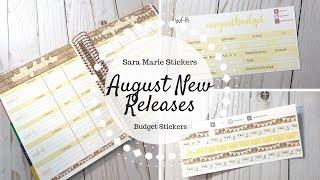 August NEW Releases  Sara Marie Budget Stickers