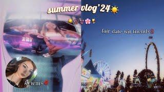 summer vlog’ 2024 ️fair date wit friends grmws hanging out wit my girls lil party vlog