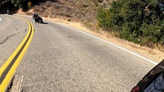 Following @Just_around_the_bendTuono V4 Factory  @gsxr_geoffrey GSXR 600 up Mulholland