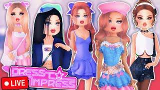 PLAY Dress To Impress WITH ME GIVING AWAY VIP  ROBLOX LIVE