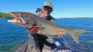 Fishing Lake Trout from a Remote Island