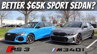 2024 Audi RS3 vs BMW M340  Whats The Better $65000 Sport Sedan?