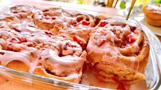 Strawberry cinnamon rolls delicious recipe