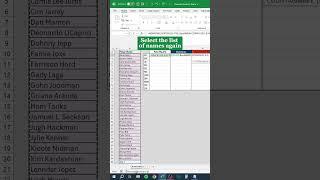 Generate Random Teams in Excel‼️ #excel