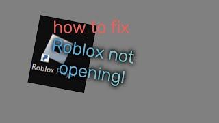 HOW TO FIX ROBLOX NOT OPENING PC  WORKS 2024